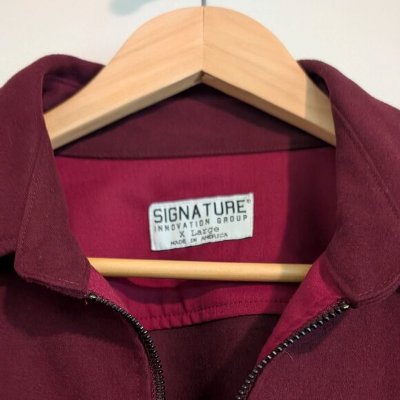 SIGNATURE INNOVATION GROUP burgundy men's fall-weather jacket, size XL-- VG cond - Picture 3 of 10